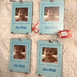 Bundle of 4 NWT sports ornaments/picture frames